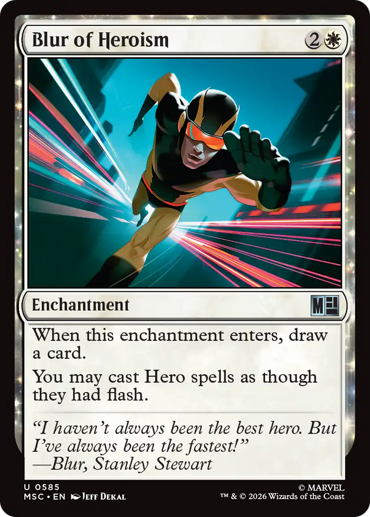 Blur of Heroism [Marvel Super Heroes Commander] | Shuffle n Cut Hobbies & Games