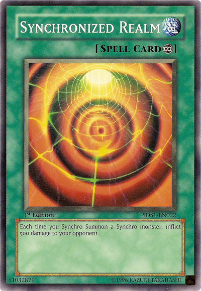 Synchronized Realm [5DS1-EN022] Common | Shuffle n Cut Hobbies & Games