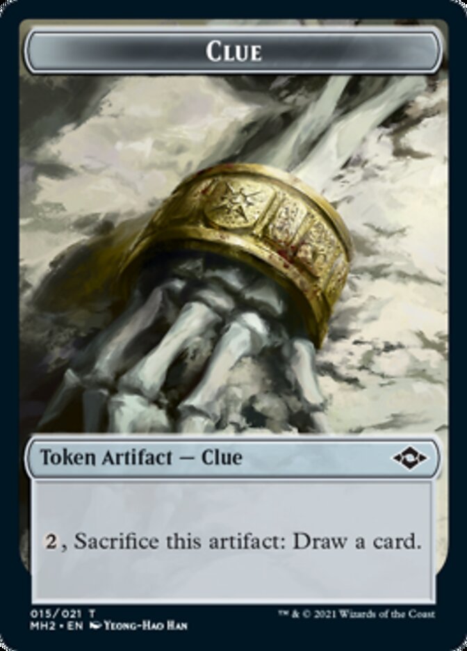 Bird // Clue (15) Double-Sided Token [Modern Horizons 2 Tokens] | Shuffle n Cut Hobbies & Games