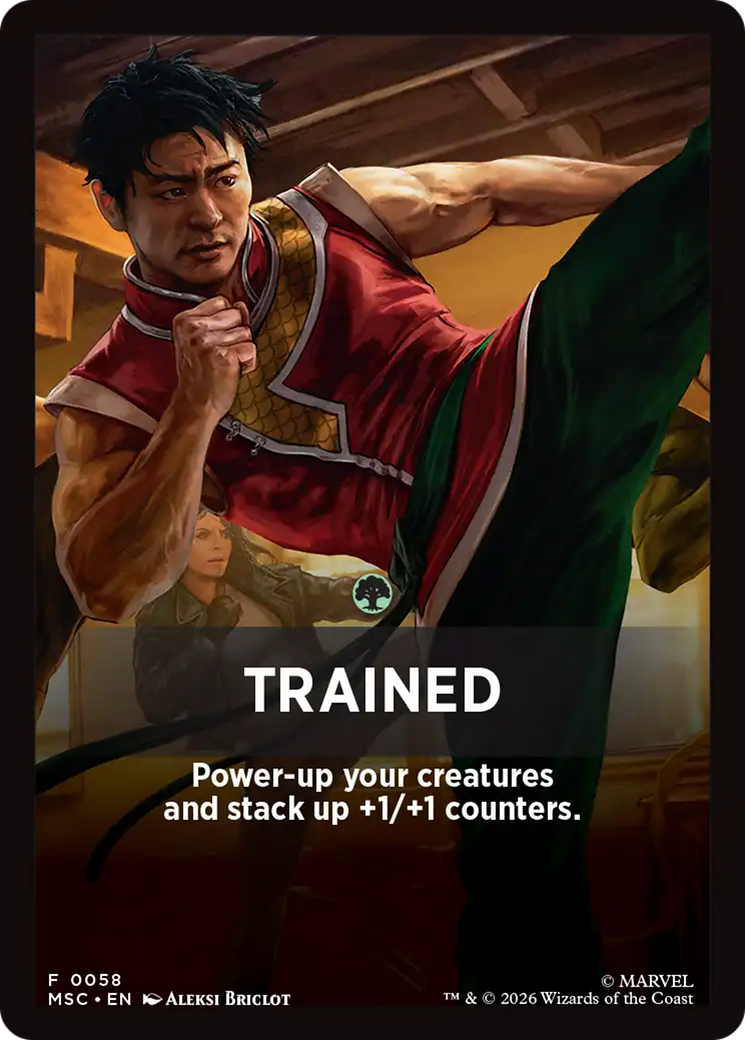 Trained Theme Card [Marvel Super Heroes Commander] | Shuffle n Cut Hobbies & Games