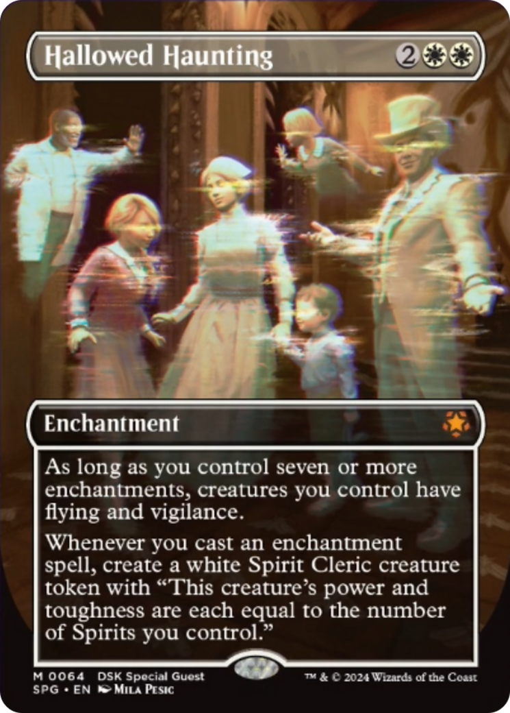 Hallowed Haunting (Borderless) [Duskmourn: House of Horror Special Guests] | Shuffle n Cut Hobbies & Games