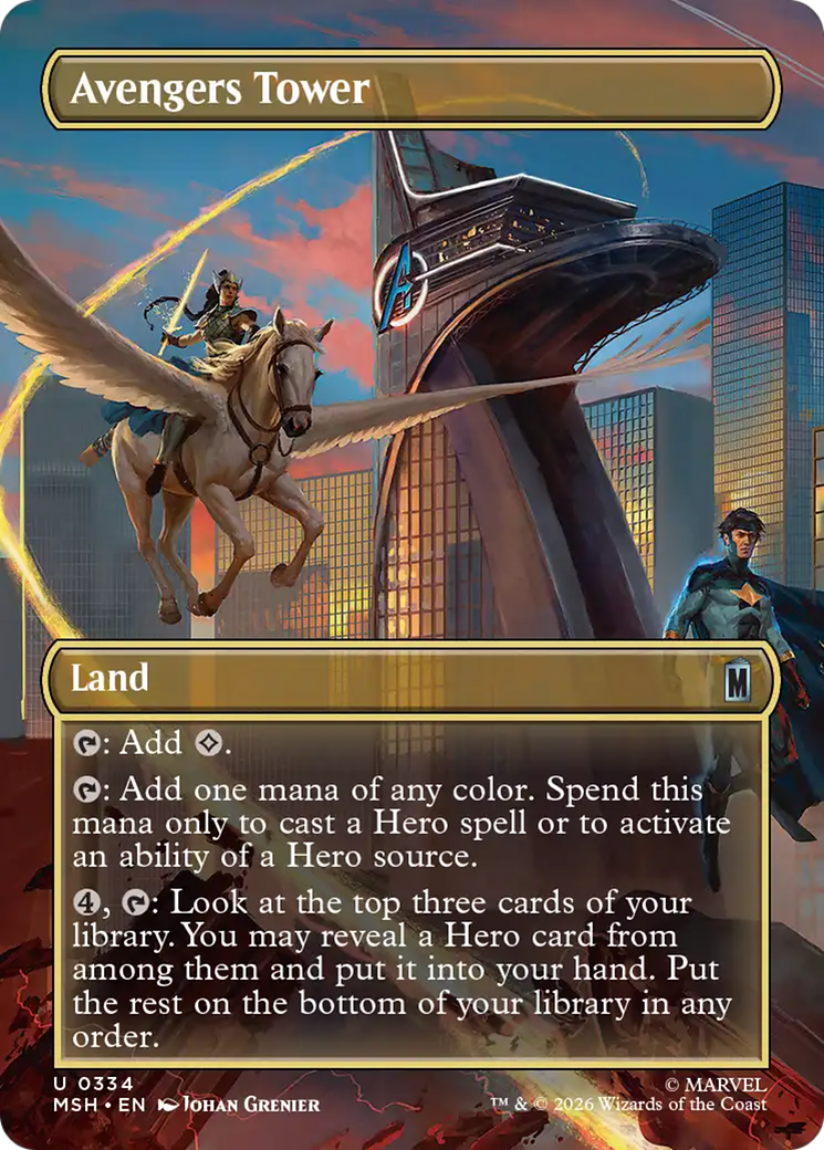 Avengers Tower (Borderless) [Marvel Super Heroes] | Shuffle n Cut Hobbies & Games