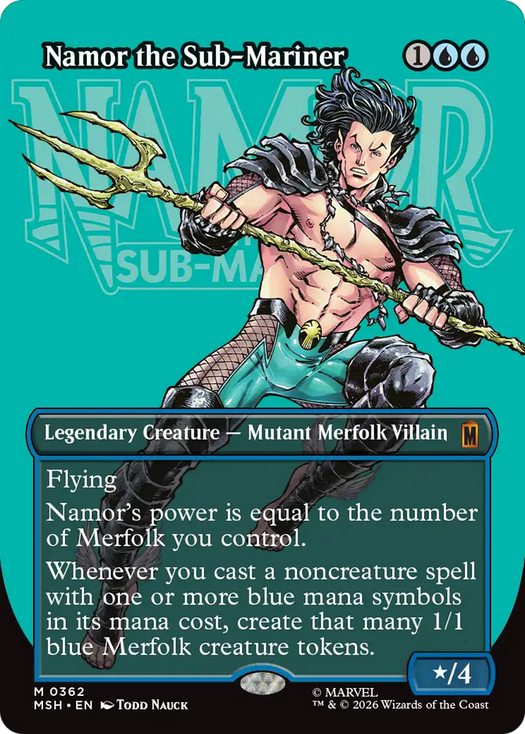 Namor the Sub-Mariner (Borderless) [Marvel Super Heroes] | Shuffle n Cut Hobbies & Games