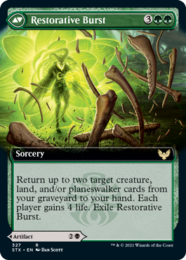 Pestilent Cauldron // Restorative Burst (Extended Art) [Strixhaven: School of Mages] | Shuffle n Cut Hobbies & Games