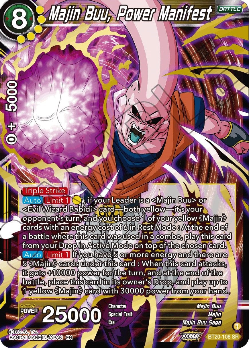 Majin Buu, Power Manifest (BT20-106) [Power Absorbed] | Shuffle n Cut Hobbies & Games