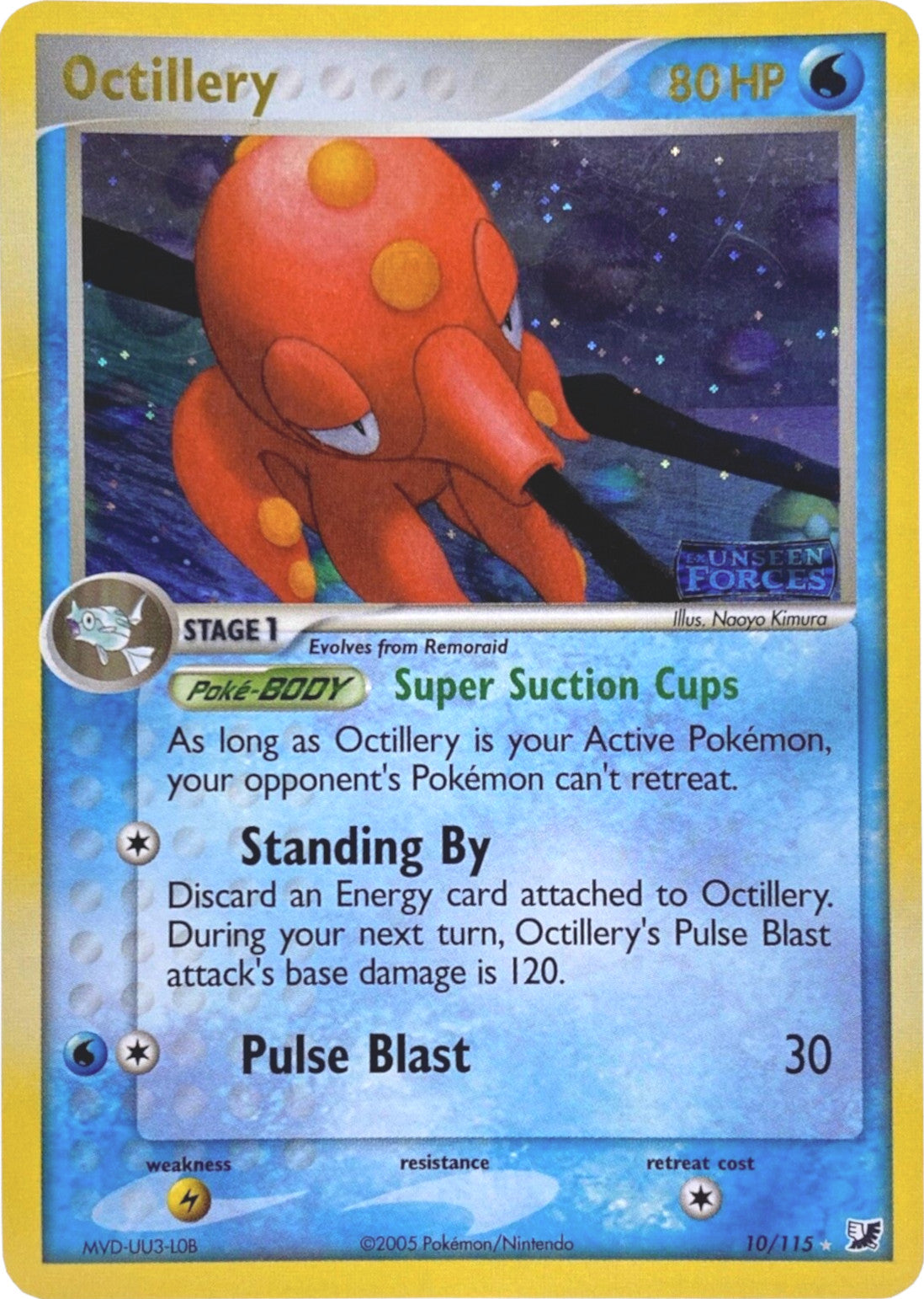 Octillery (10/115) (Stamped) [EX: Unseen Forces] | Shuffle n Cut Hobbies & Games