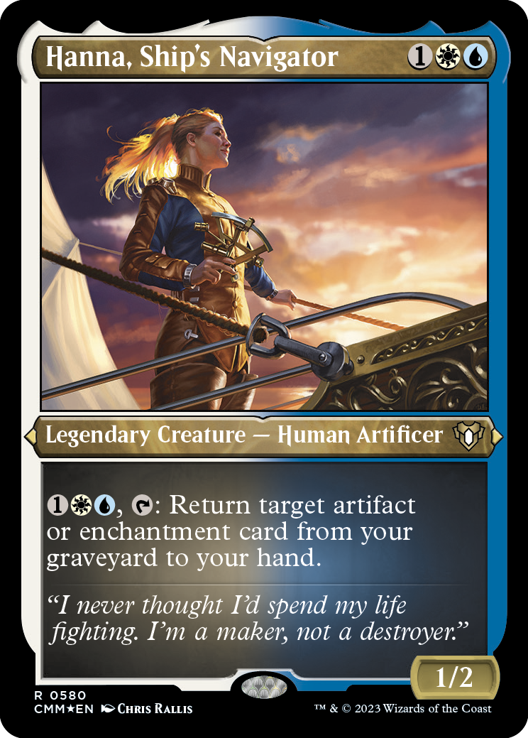 Hanna, Ship's Navigator (Foil Etched) [Commander Masters] | Shuffle n Cut Hobbies & Games
