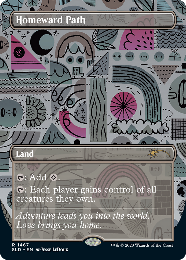 Homeward Path (Rainbow Foil) [Secret Lair Drop Series] | Shuffle n Cut Hobbies & Games
