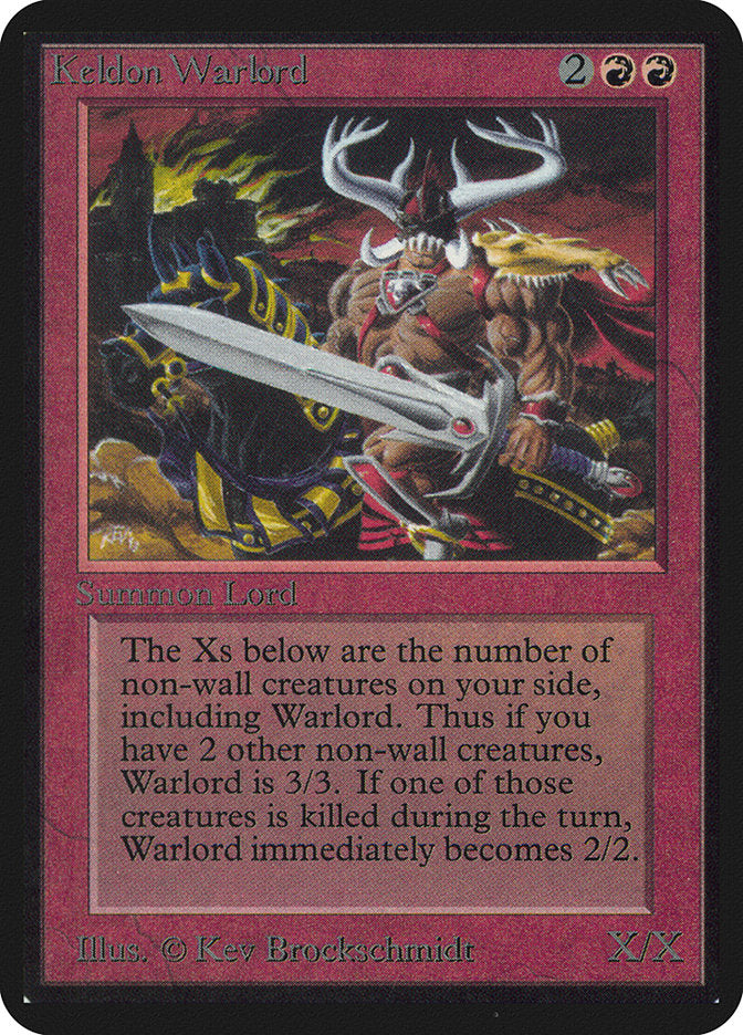 Keldon Warlord [Alpha Edition] | Shuffle n Cut Hobbies & Games