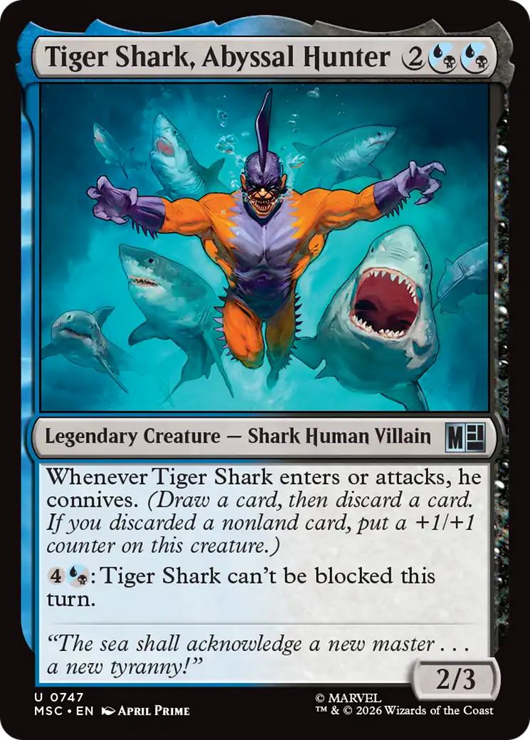 Tiger Shark, Abyssal Hunter [Marvel Super Heroes Commander] | Shuffle n Cut Hobbies & Games