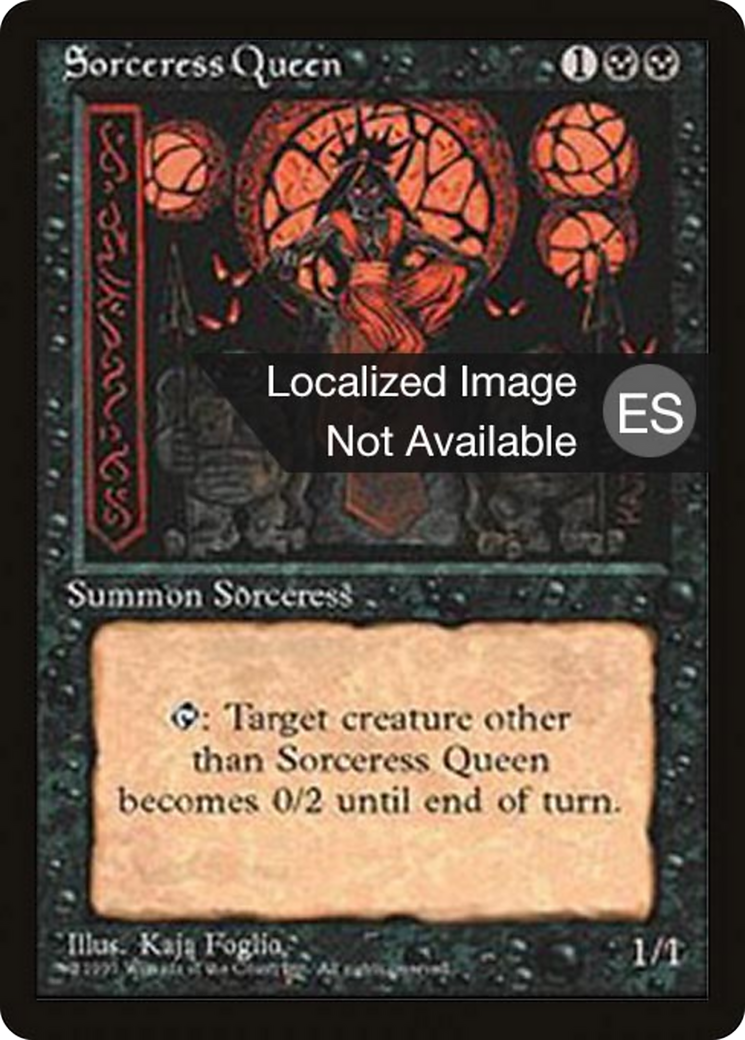 Sorceress Queen [Fourth Edition Foreign Black Border] | Shuffle n Cut Hobbies & Games