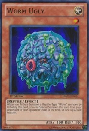 Worm Ugly [HA03-EN024] Super Rare | Shuffle n Cut Hobbies & Games