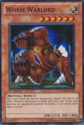 Worm Warlord [HA03-EN053] Super Rare | Shuffle n Cut Hobbies & Games
