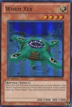 Worm Xex [HA03-EN054] Super Rare | Shuffle n Cut Hobbies & Games