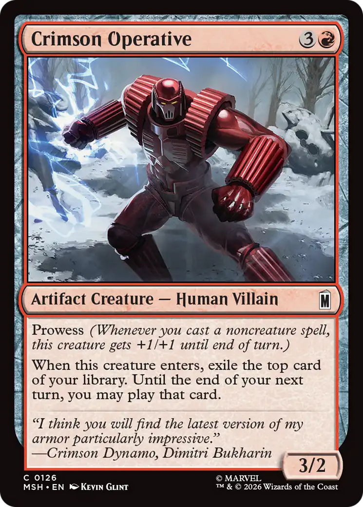 Crimson Operative [Marvel Super Heroes] | Shuffle n Cut Hobbies & Games