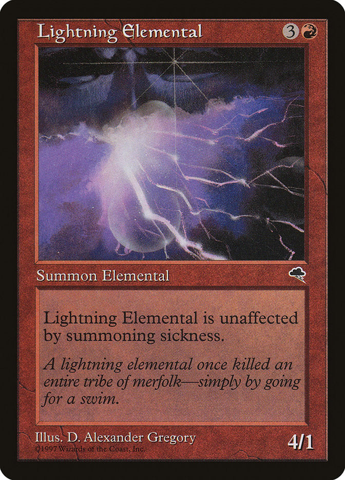 Lightning Elemental [Tempest] | Shuffle n Cut Hobbies & Games