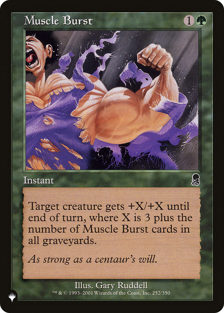 Muscle Burst [The List] | Shuffle n Cut Hobbies & Games