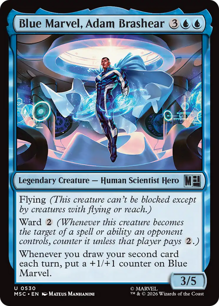 Blue Marvel, Adam Brashear [Marvel Super Heroes Commander] | Shuffle n Cut Hobbies & Games