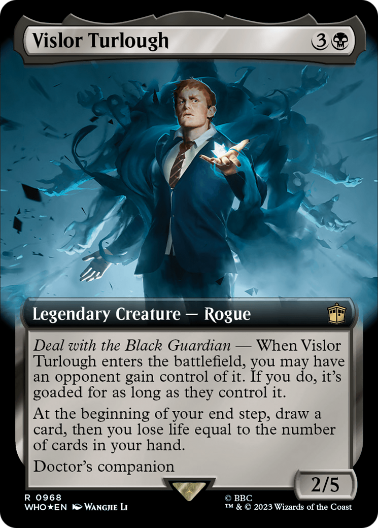 Vislor Turlough (Extended Art) (Surge Foil) [Doctor Who] | Shuffle n Cut Hobbies & Games