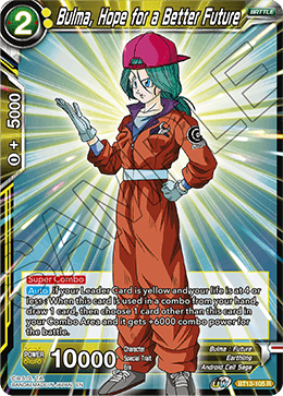 Bulma, Hope for a Better Future (Rare) (BT13-105) [Supreme Rivalry] | Shuffle n Cut Hobbies & Games