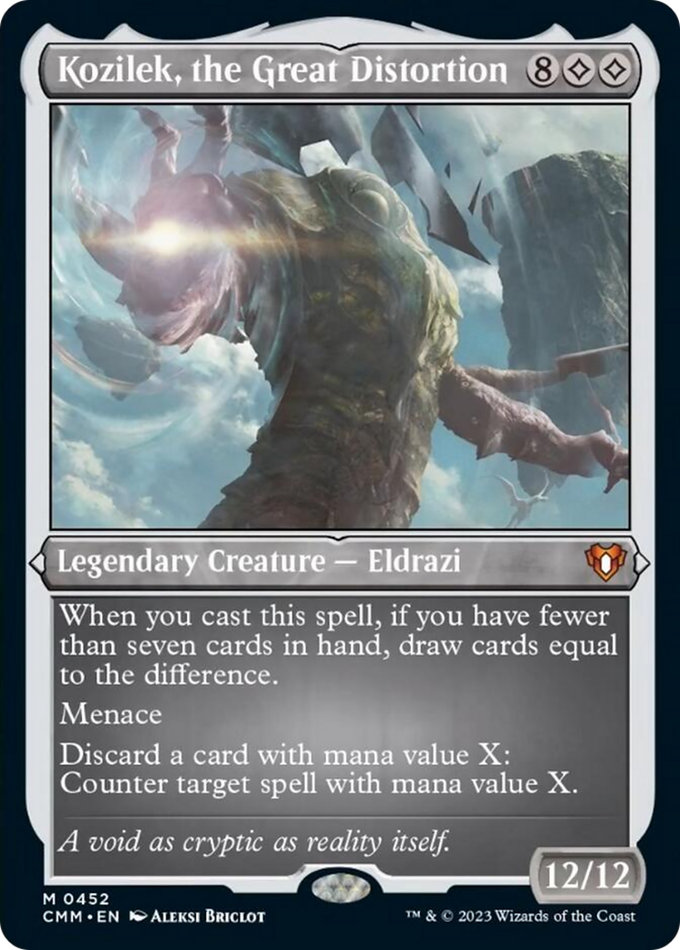 Kozilek, the Great Distortion (Foil Etched) [Commander Masters] | Shuffle n Cut Hobbies & Games