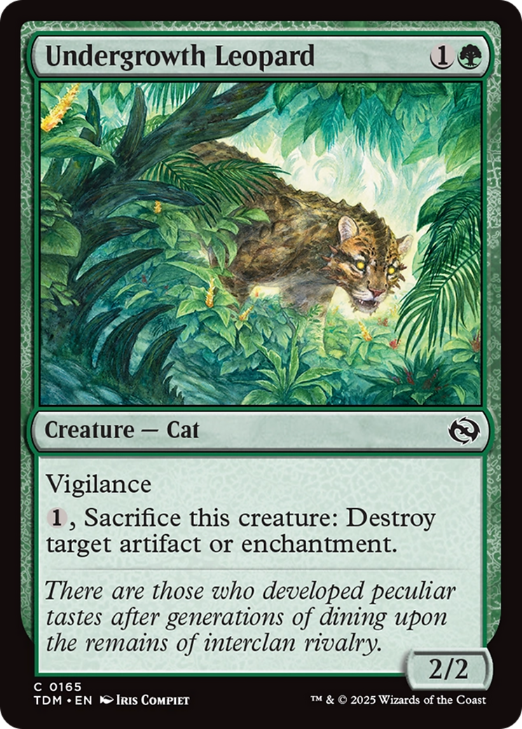 Undergrowth Leopard [Tarkir: Dragonstorm] | Shuffle n Cut Hobbies & Games