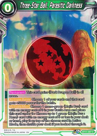 Three-Star Ball, Parasitic Darkness (BT11-087) [Vermilion Bloodline] | Shuffle n Cut Hobbies & Games