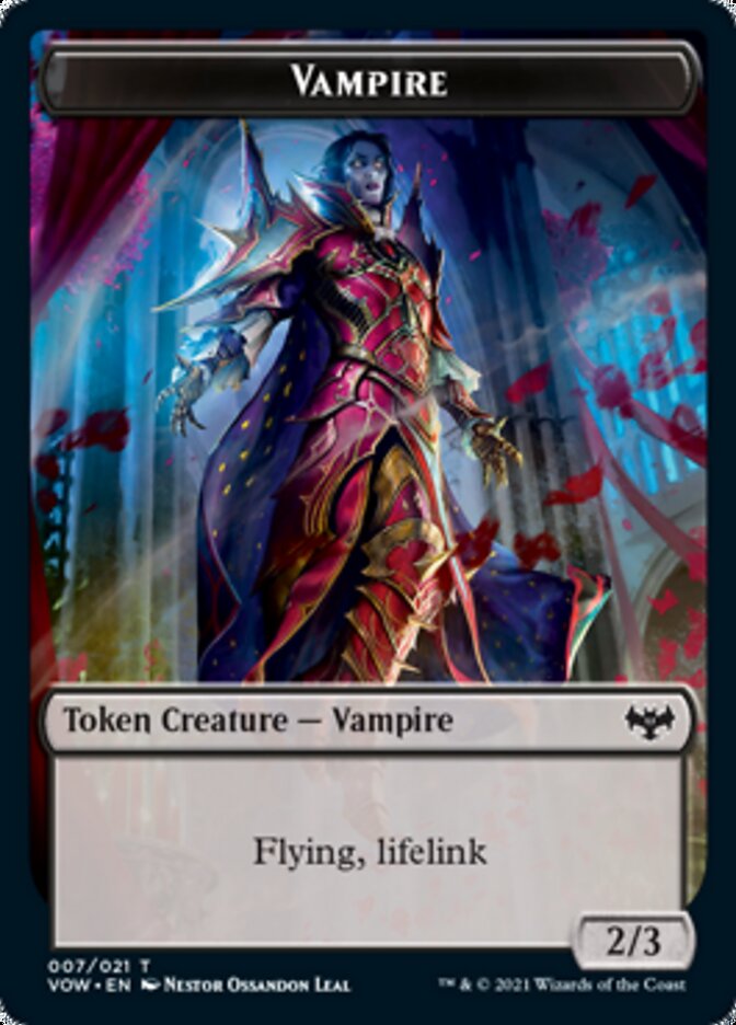 Vampire Token (007) [Innistrad: Crimson Vow Tokens] | Shuffle n Cut Hobbies & Games