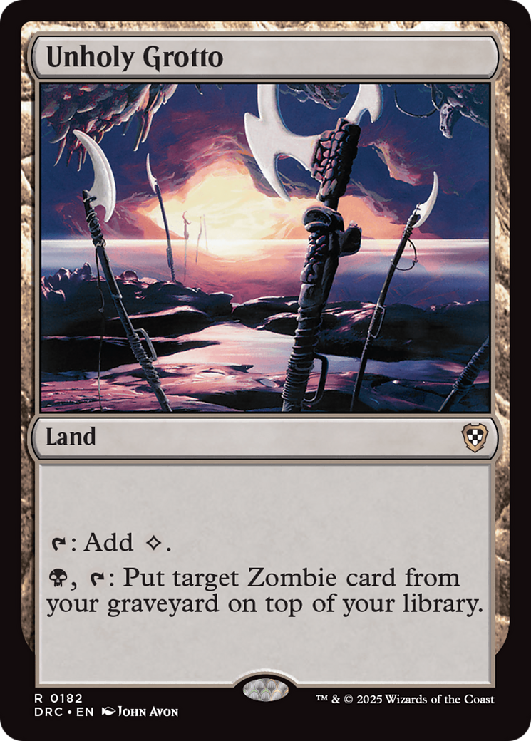 Unholy Grotto [Aetherdrift Commander] | Shuffle n Cut Hobbies & Games