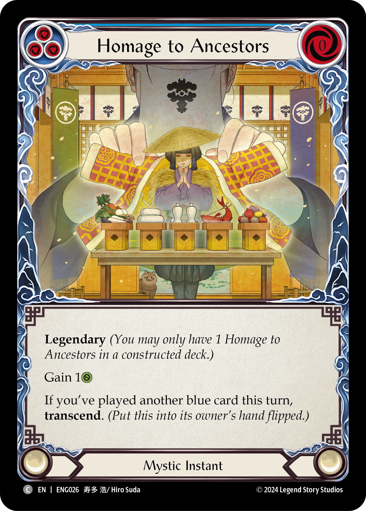 Homage to Ancestors [ENG026] (Part the Mistveil Enigma Blitz Deck) | Shuffle n Cut Hobbies & Games