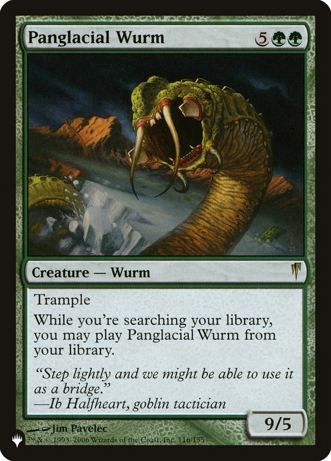 Panglacial Wurm [The List] | Shuffle n Cut Hobbies & Games