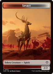 Inkling (0006) // Spirit (0010) Double-Sided Token [Secrets of Strixhaven Tokens] | Shuffle n Cut Hobbies & Games