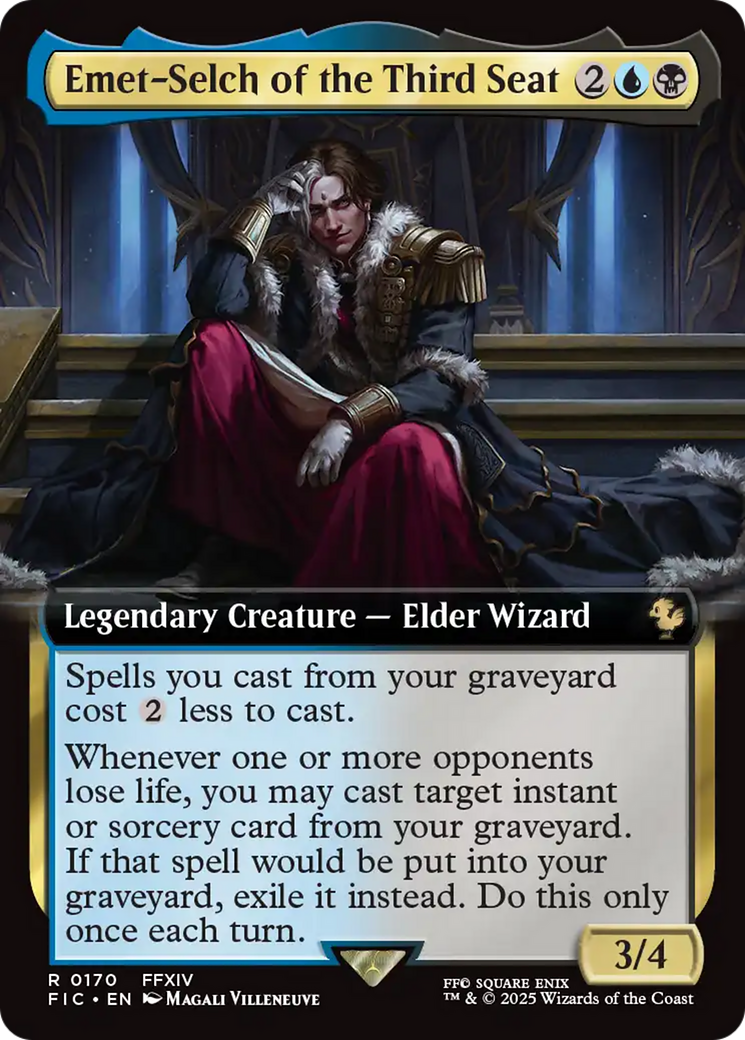 Emet-Selch of the Third Seat (Extended Art) [FINAL FANTASY Commander] | Shuffle n Cut Hobbies & Games