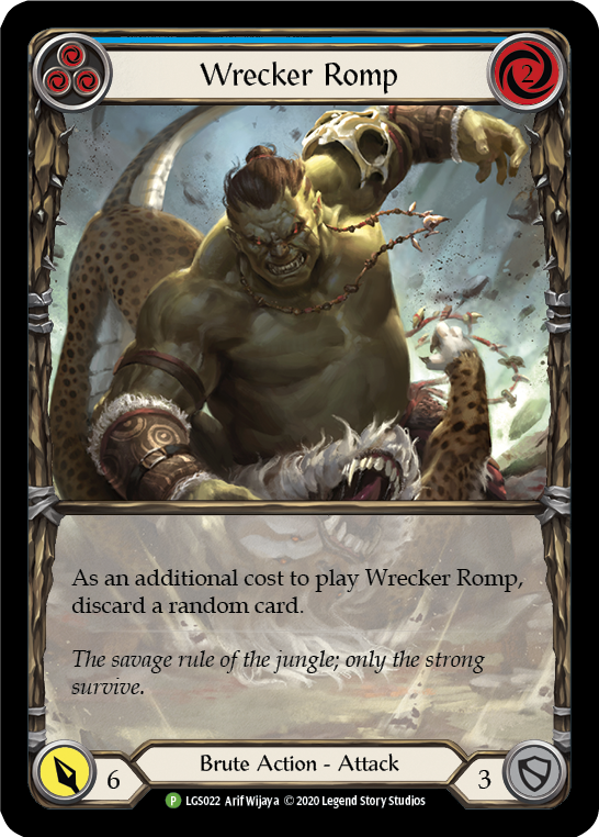 Wrecker Romp (Blue) [LGS022] (Promo)  Rainbow Foil | Shuffle n Cut Hobbies & Games