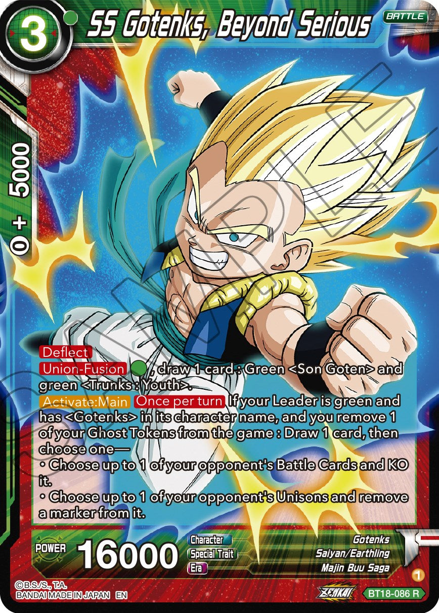 SS Gotenks, Beyond Serious (BT18-086) [Dawn of the Z-Legends] | Shuffle n Cut Hobbies & Games