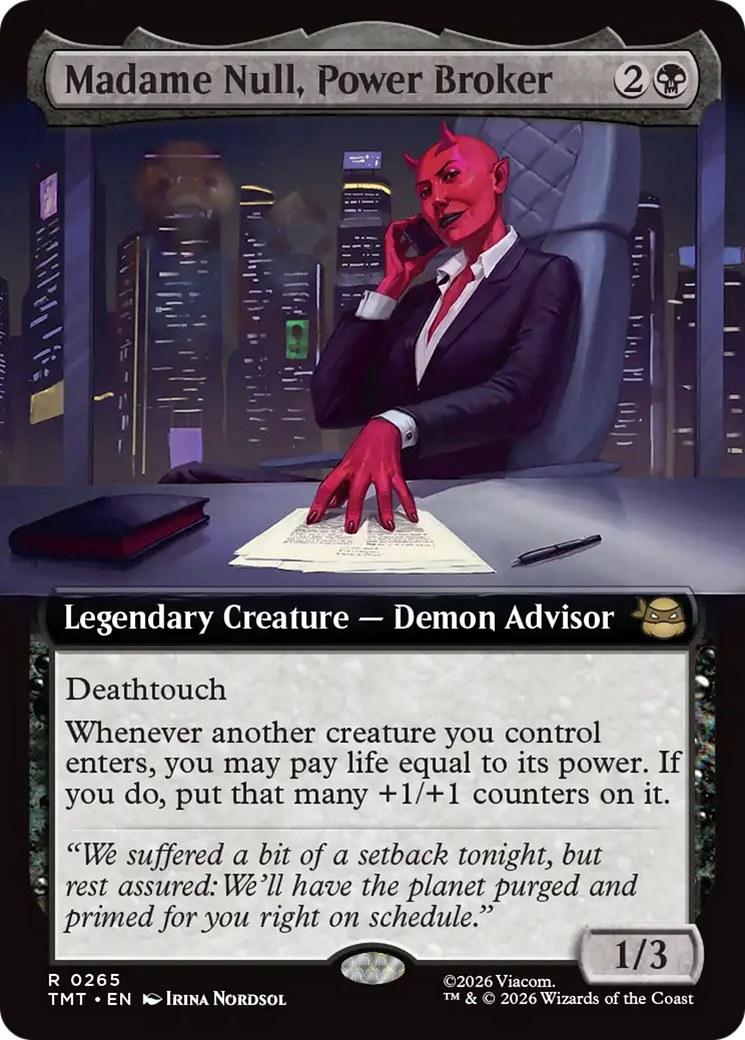 Madame Null, Power Broker (Extended Art) [Teenage Mutant Ninja Turtles] | Shuffle n Cut Hobbies & Games