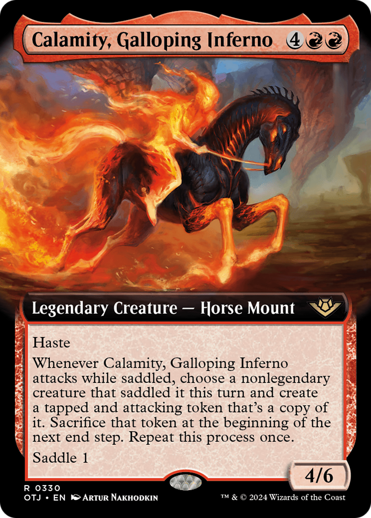 Calamity, Galloping Inferno (Extended Art) [Outlaws of Thunder Junction] | Shuffle n Cut Hobbies & Games