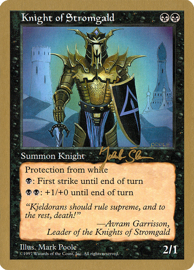 Knight of Stromgald (Jakub Slemr) [World Championship Decks 1997] | Shuffle n Cut Hobbies & Games