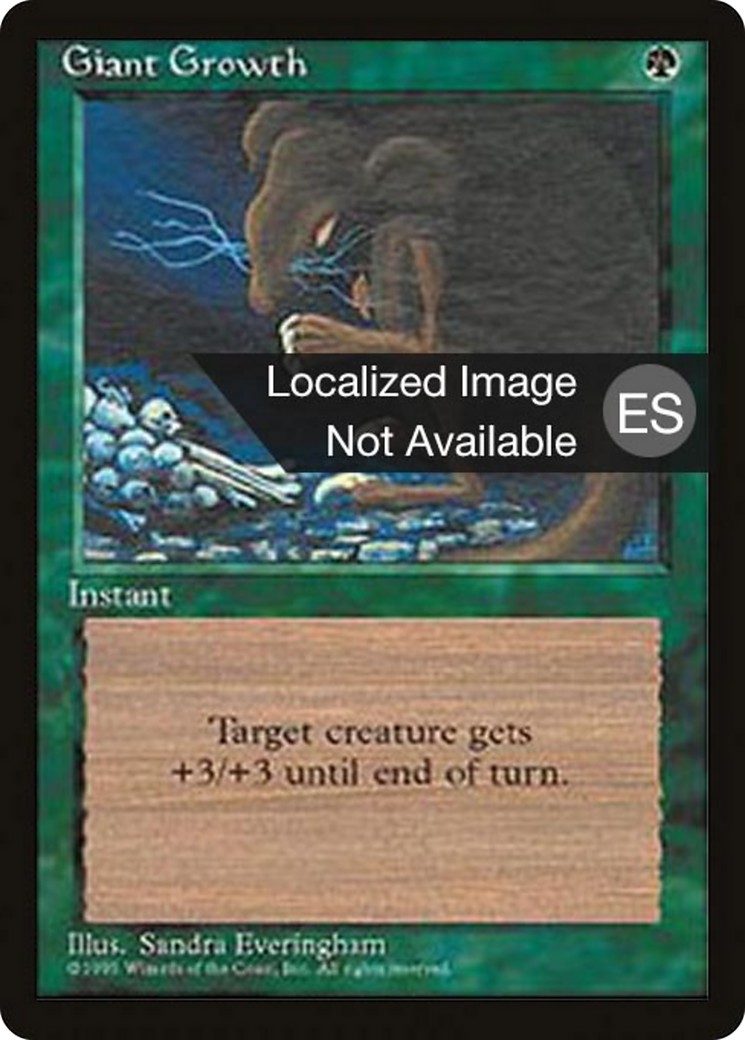 Giant Growth [Fourth Edition Foreign Black Border] | Shuffle n Cut Hobbies & Games