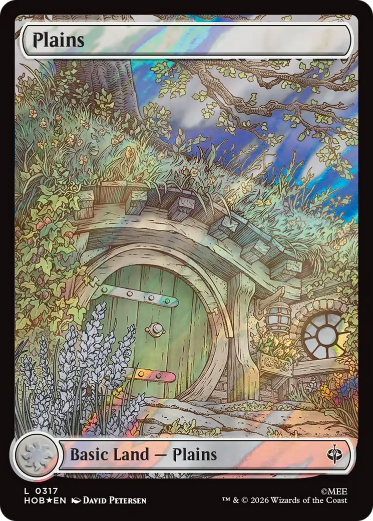 Plains (0317) (Surge Foil) [The Hobbit] | Shuffle n Cut Hobbies & Games