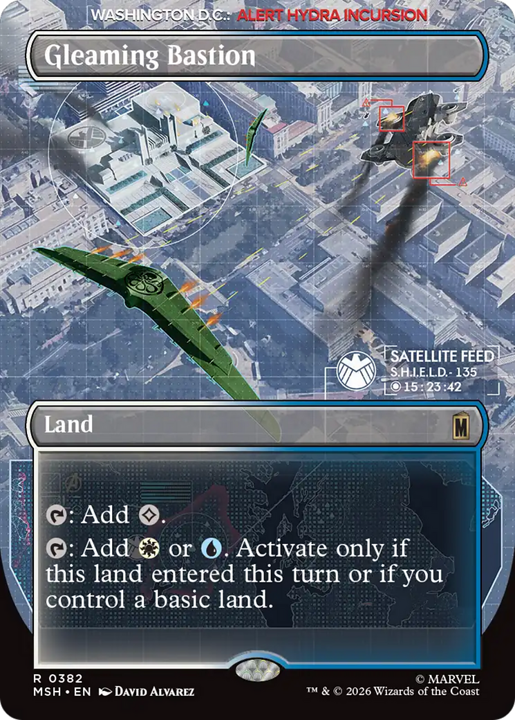 Gleaming Bastion (Borderless) [Marvel Super Heroes] | Shuffle n Cut Hobbies & Games