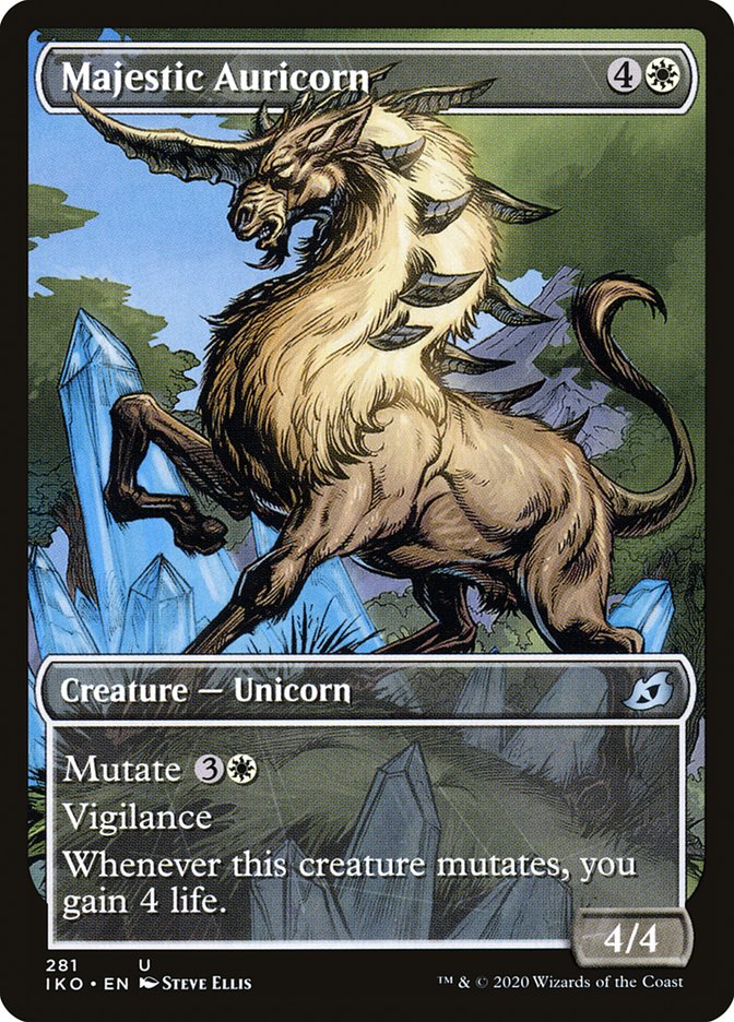 Majestic Auricorn (Showcase) [Ikoria: Lair of Behemoths] | Shuffle n Cut Hobbies & Games