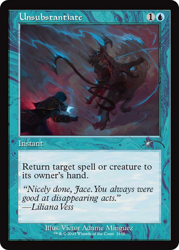 Unsubstantiate (Retro Frame) [Secret Lair Drop Series] | Shuffle n Cut Hobbies & Games