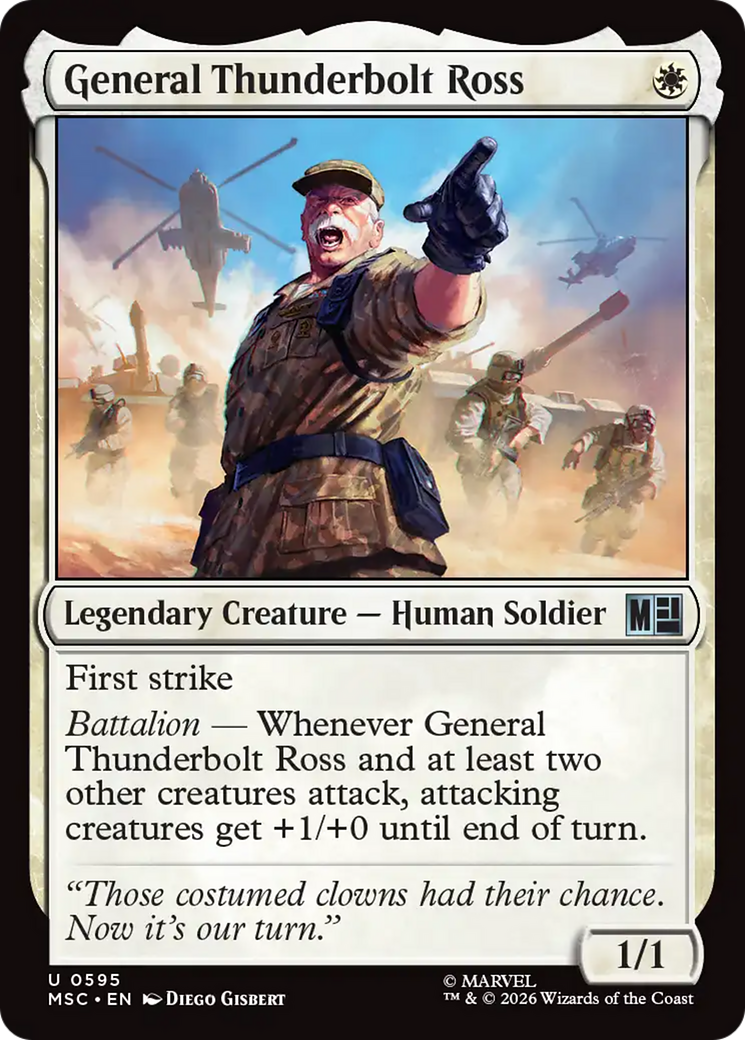 General Thunderbolt Ross [Marvel Super Heroes Commander] | Shuffle n Cut Hobbies & Games
