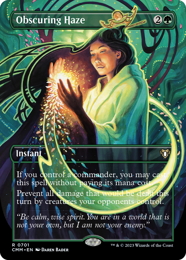 Obscuring Haze (Borderless Alternate Art) [Commander Masters] | Shuffle n Cut Hobbies & Games