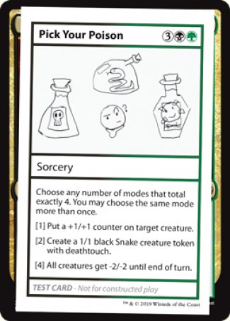 Pick Your Poison (2021 Edition) [Mystery Booster Playtest Cards] | Shuffle n Cut Hobbies & Games