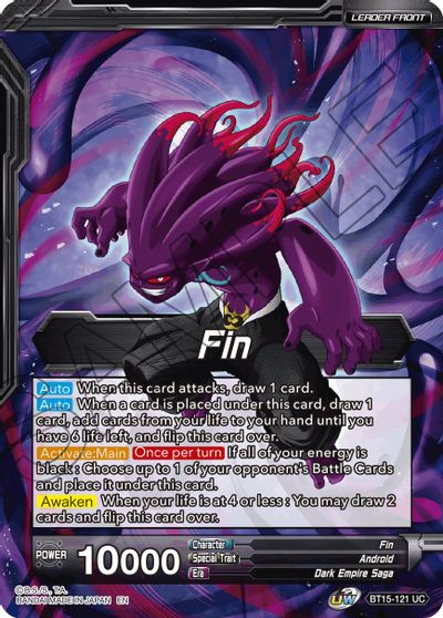 Fin // Fin, Apocalyptic Absorption (BT15-121) [Saiyan Showdown] | Shuffle n Cut Hobbies & Games