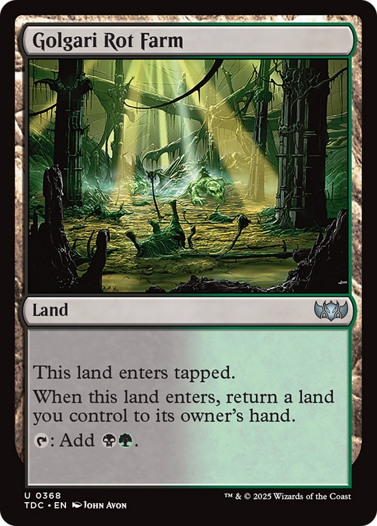 Golgari Rot Farm [Tarkir: Dragonstorm Commander] | Shuffle n Cut Hobbies & Games