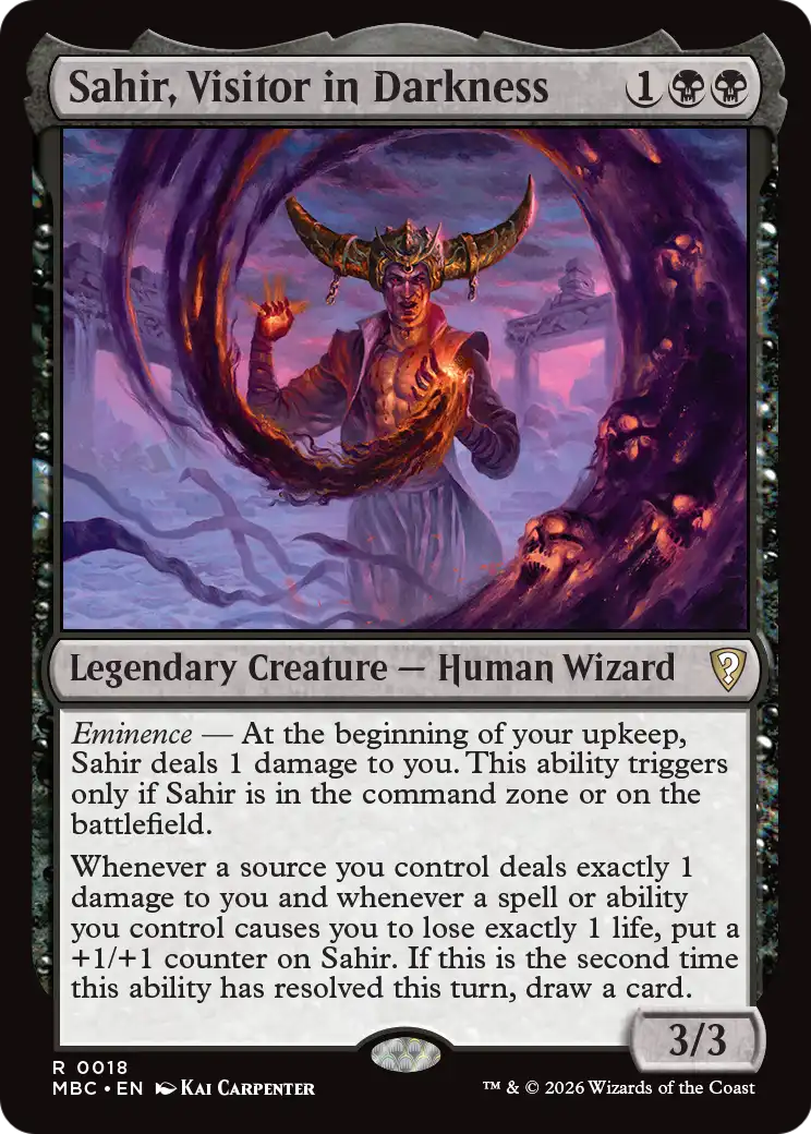 Sahir, Visitor in Darkness [Mystery Booster: Commander Edition] | Shuffle n Cut Hobbies & Games