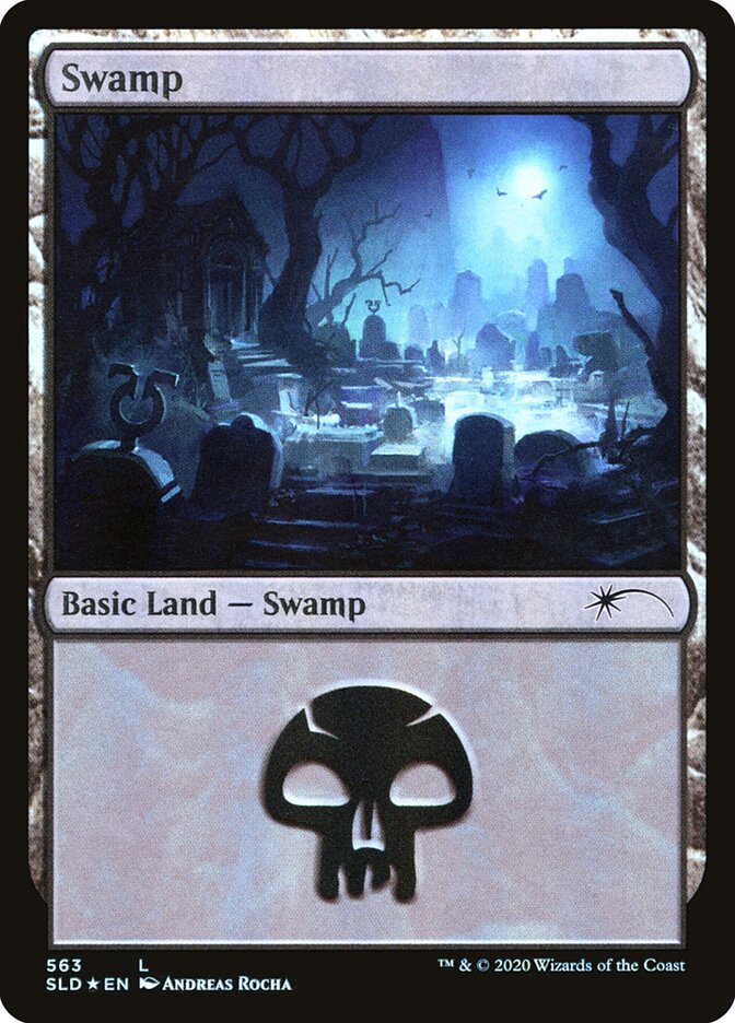 Swamp (Spooky) (563) [Secret Lair Drop Promos] | Shuffle n Cut Hobbies & Games